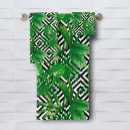 Search for green leaves bath towels Modern
