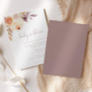 Search for autumn floral baby shower invitations Baby in bloom