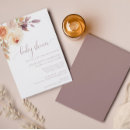 Recherche de purple floral baby shower invitations Élégant
