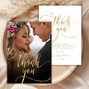Recherche de gold foil thank you cards Typographie