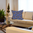 Search for blue and brown floral pillows Rustic