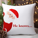 Recherche de santa claus throw coussins Rouge et blanc