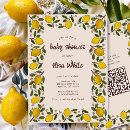 Search for lemon baby shower invitations Whimsical