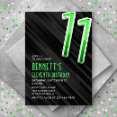 Search for boys 11th birthday invitations For him