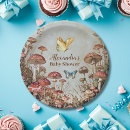 Search for mushrooms paper plates Rustic