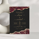 Search for black marble wedding invitations Burgundy