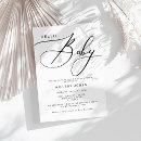 Search for modern calligraphy baby shower invitations Typography