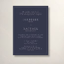 Search for formal navy blue wedding invitations Elegant