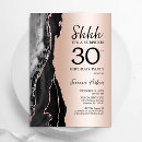 Search for marble 30th birthday invitations Agate