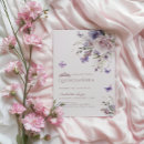 Search for lavender quinceanera invitations Butterfly