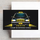 Recherche de service de limousine cartes visite Chauffeur de taxi
