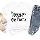 Search for scared womens tshirts Humour