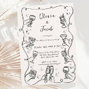 Search for fun wedding invitations Black and white