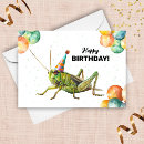 Search for grasshopper birthday cards Cricket