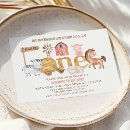 Search for barnyard 1st birthday invitations Rustic
