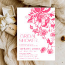 Search for pink toile invitations Minimalist