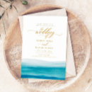 Search for aqua and gold on wedding invitations Nautical