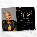 Recherche de black and gold anniversaire invitations Simple