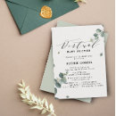 Search for romantic baby shower invitations Eucalyptus