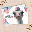Search for ostrich cards Watercolor