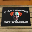Search for scary halloween doormats Black