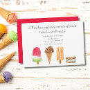 Recherche de cornet de crème glacée invitations Moderne