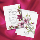 Recherche de vibrant mariage invitations Aquarelle florale