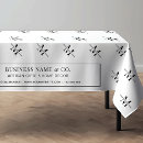 Search for business tablecloths Black and white