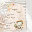 Recherche de french baby shower invitations Tour eiffel