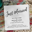 Search for just married wedding invitations Modern