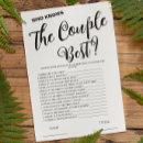 Search for who knows the couple best Simple