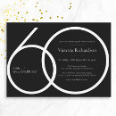 Search for chic 60th birthday invitations Typography