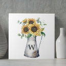 Recherche de tournesols carreaux Aquarelle