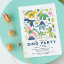 Recherche de dinosaures mignons invitations Soirée dino