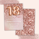 Search for girl 18th birthday invitations Elegant
