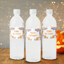 Search for halloween water bottle labels Watercolor