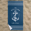 Search for nautical beach towels Lake house