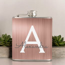 Search for rose gold flasks Monogrammed