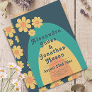 Search for 70s retro wedding invitations Floral