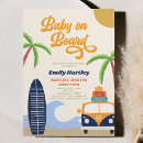 Recherche de surf vintage invitations Baby