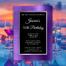 Search for amethyst birthday invitations Purple