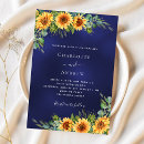 Search for navy blue and sunflower wedding invitations Sunflowers