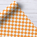 Search for orange and white patterns gift wrap Chequerboard