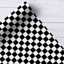 Search for black and white squares wrapping paper Chequerboard