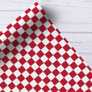 Search for red and white gingham pattern wrapping paper Chequerboard