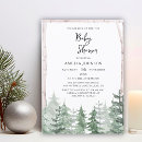 Recherche de pine tree baby shower invitations Élégant