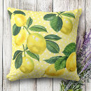 Recherche de citron coussins Jaune et blanc