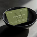 Search for olive green business cards Professional