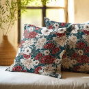 Search for burgundy teal pillows Floral