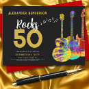 Search for rocking 50th birthday invitations Modern